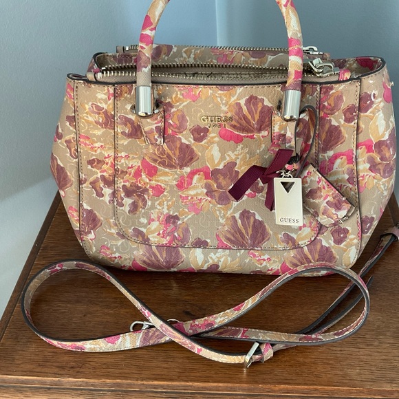 Guess Floral Satchel - Picture 3 of 10